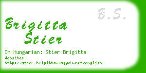 brigitta stier business card